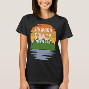 Camiseta De Howard County Maryland Vintage Sunset