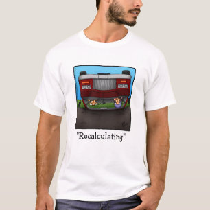 Camiseta de Humor com Viagem GPS engraçada