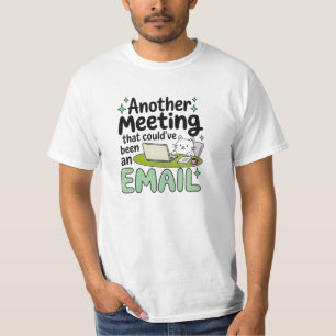 Camiseta de Humor de Escritório com Estética de Ro