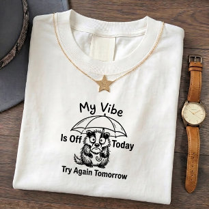 Camiseta de Humor Divertido do Texugo Mal-Humorado