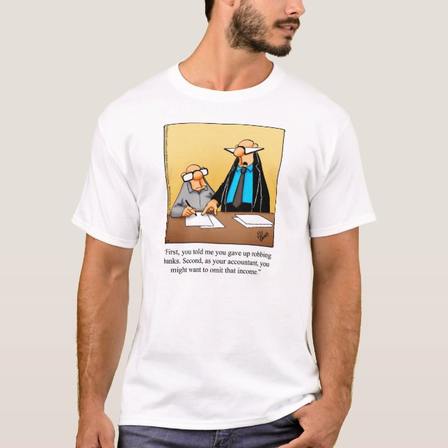 Camiseta de Humor do Contador Engraçado (Frente)
