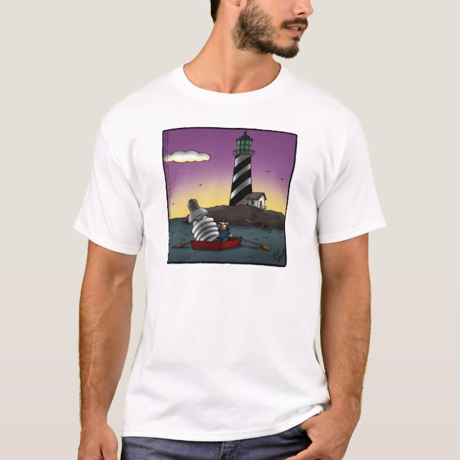 Camiseta de Humor Engraçado com Farol (Frente)