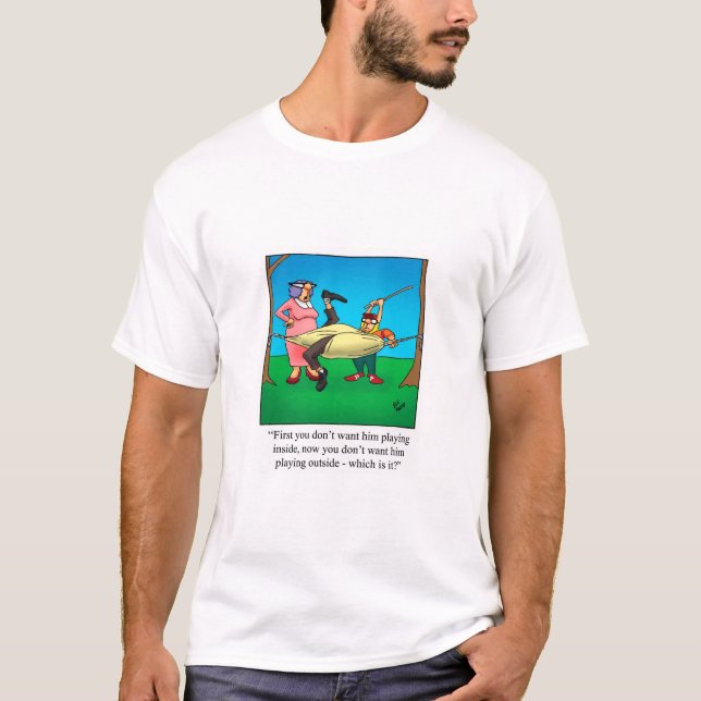 Camiseta de Humor Engraçado do Dia de os pais (Frente)