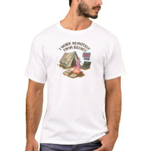 Camiseta de Humor Negro para Trabalhador Remoto Ar