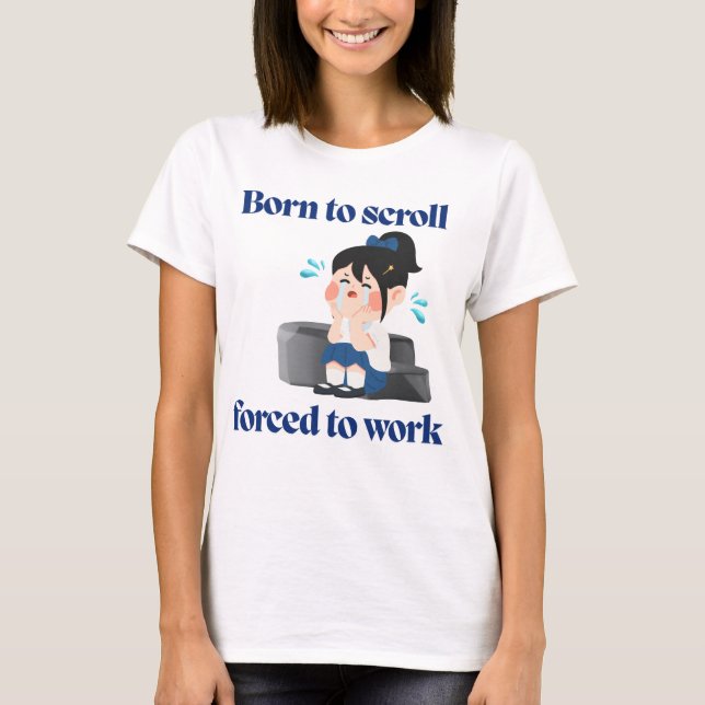 Camiseta de Humor Relatable para Millennials e Ger (Frente)