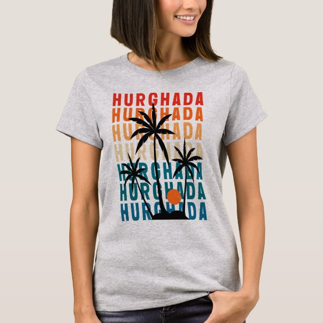 Camiseta de Hurghada Feminina (Frente)