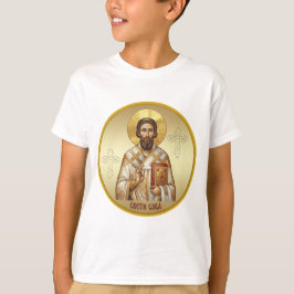 Camiseta de ícone ortodoxo de São Sava