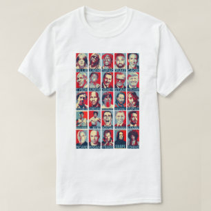 Camiseta de Ícones da Cultura Pop