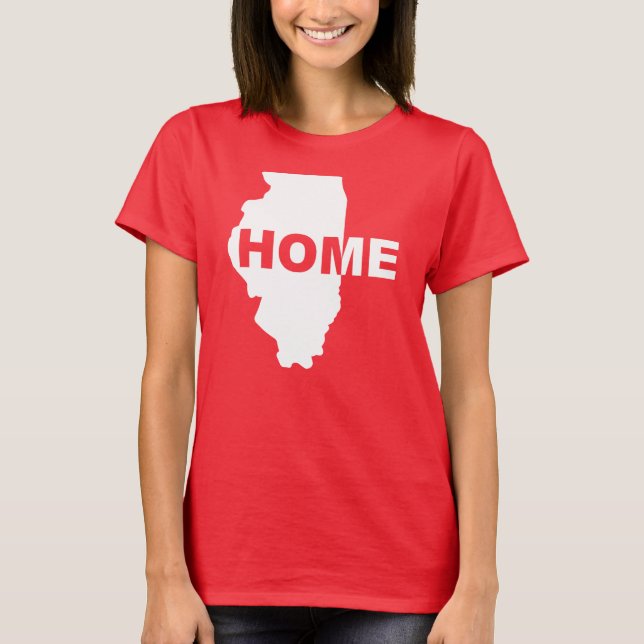 Camiseta de Illinois - Lar Longe de Casa (Frente)