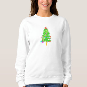 Camiseta de ilustração de árvore de Natal festiva