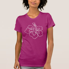 Camiseta de ilustração floral de Hibiscus