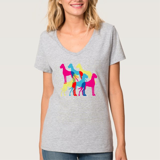 Camiseta de Ilustrações do Great Dane (Frente)