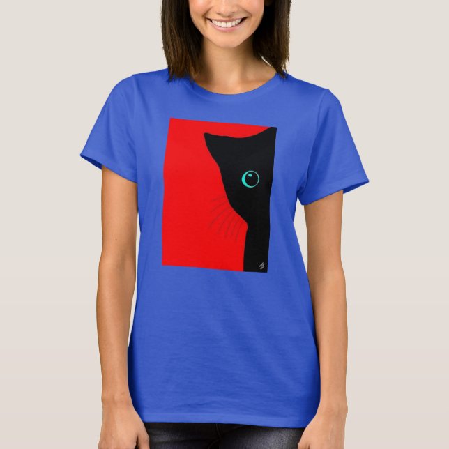 Camiseta de Imagem de Cat (Frente)