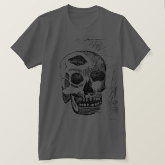 Camiseta de impressão de bloco de madeira de cavei