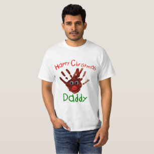 Camiseta de impressão de Natal para criança Rudo