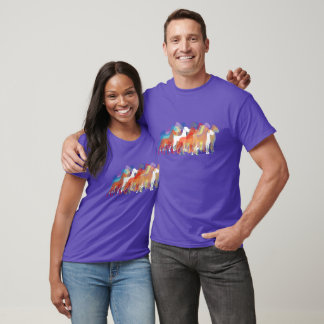 Camiseta de impressão dupla moderna do Grande Dina