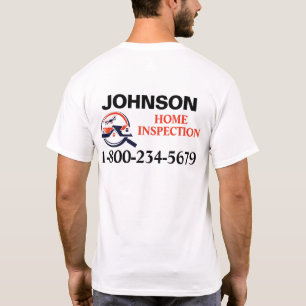 Camiseta de Inspeção Profissional de Casa