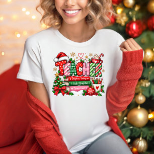 Camiseta de Inspiração para Professores de Natal