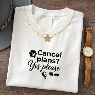 Camiseta de Introvertido - Citação de Cancelamento