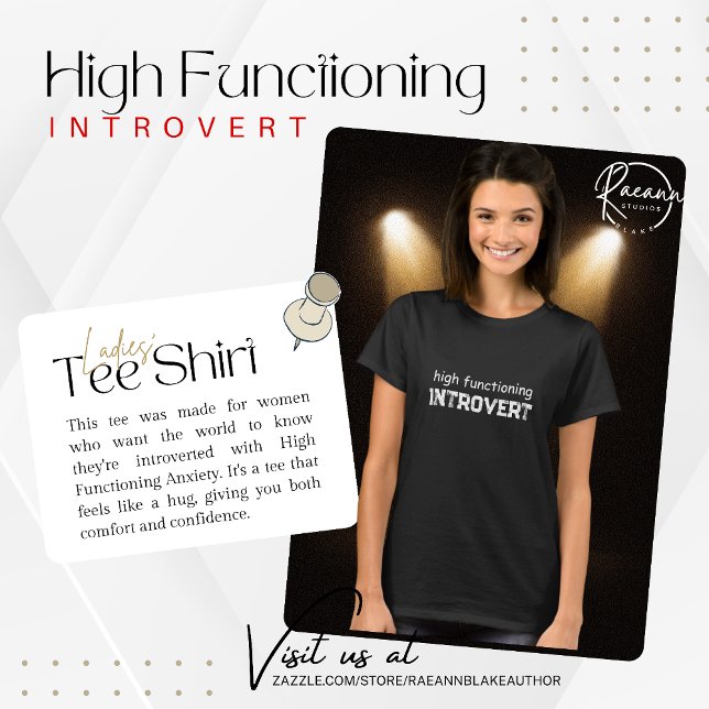 Camiseta de Introvertido de Alto Funcionamento (Criador carregado)