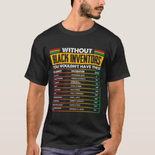 Camiseta De Inventores Negros Esquecidos História Negra Mês
