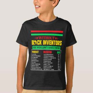 Camiseta De Inventores Negros Esquecidos História Negra Mês