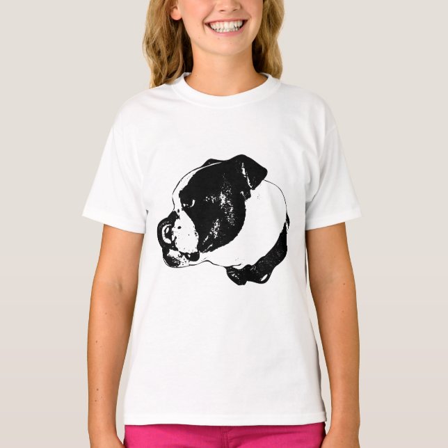 Camiseta de Inverno Bulldog Lick Look (Frente)