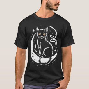 Camiseta de Ioga Meditação Flor de Lótus de Gato R