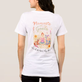 Camiseta de Ioga Namaste com Minhas Cabras