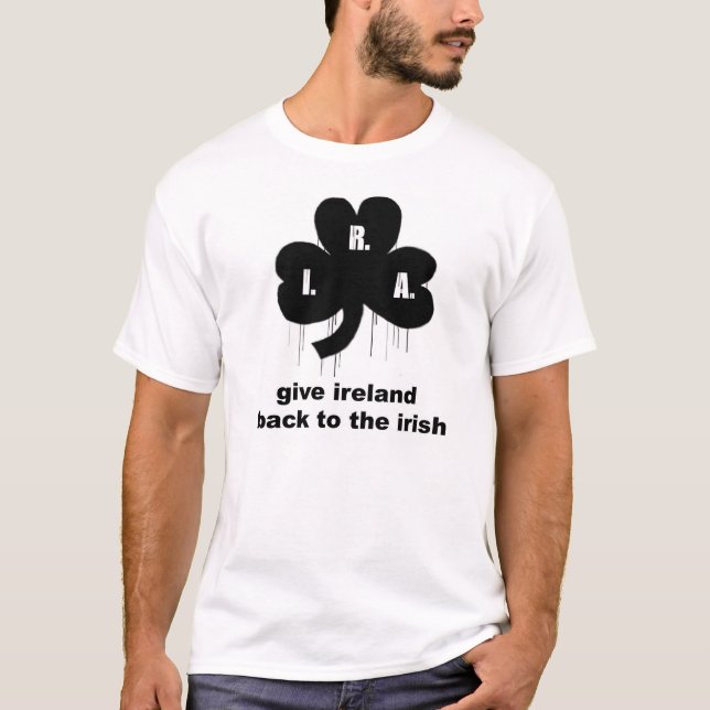 Camiseta dê ireland de volta ao irlandês (Frente)