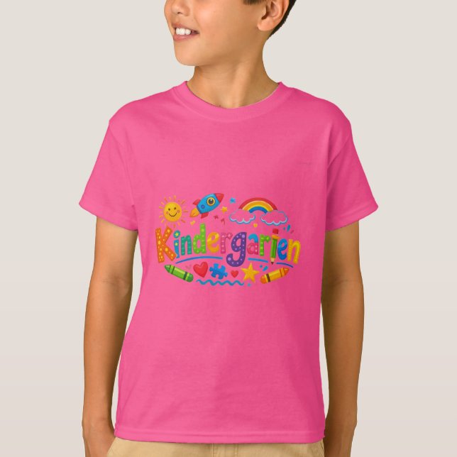 Camiseta de Jardim de Infância  (Frente)