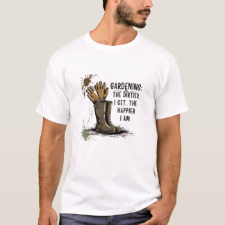 Camiseta de jardinagem divertida - A mais suja que