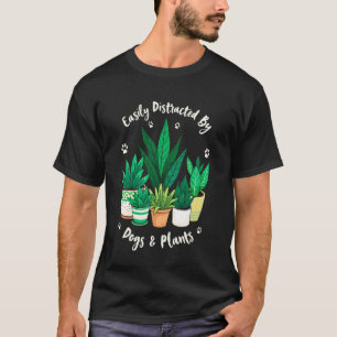 Camiseta de Jardineiro Facilmente Distraído Por Pl