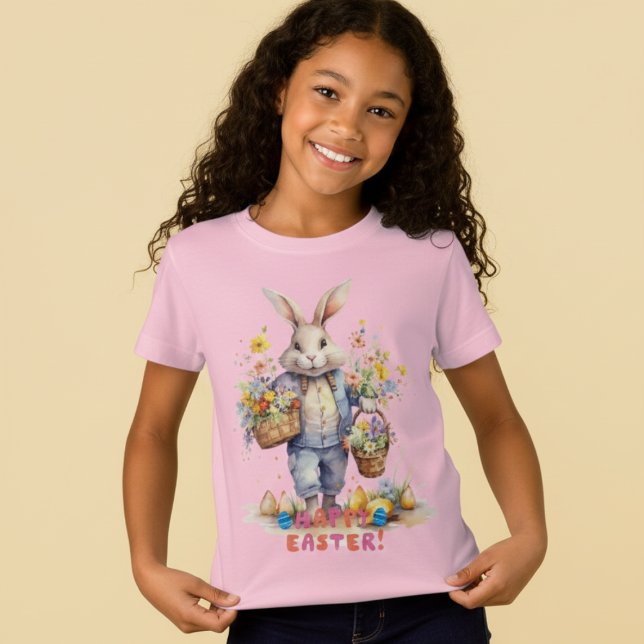 Camiseta de Jersey Colorida da Páscoa Feliz para M (Criador carregado)