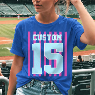 Camiseta de Jersey Esportiva com Nome e Número Per