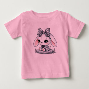 Camiseta de Jersey Fina para Bebê Fofo e Doce – Pr