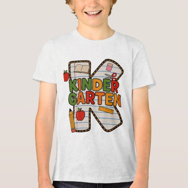 **Camiseta de Jersey Fina para Crianças (Frente)