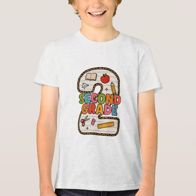 **Camiseta de Jersey Fina para Crianças  (Frente)