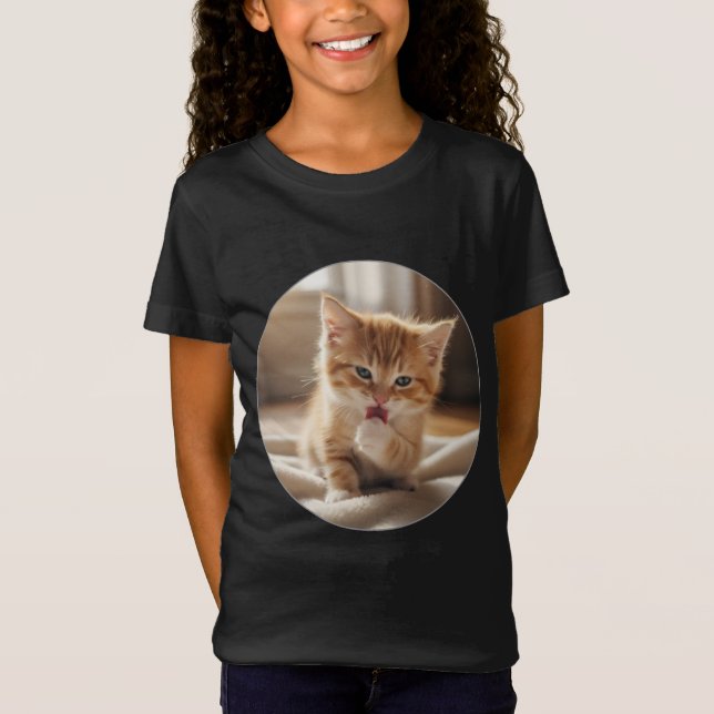 Camiseta de Jersey Fina para Meninas (Frente)