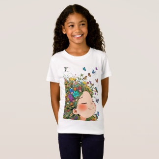 Camiseta de Jersey Fino para Meninas Confidentes