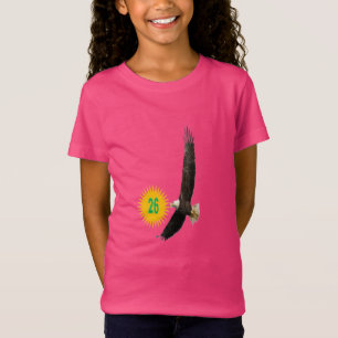 Camiseta de Jersey Fino para Meninas rosa quente