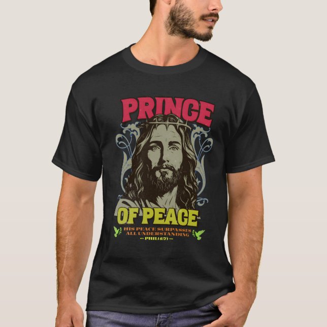 Camiseta de Jesus Black Men (Frente)