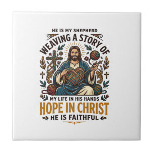 Camiseta De Jesus Crochê Tricô Fé Inspiradora