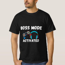 Camiseta de Jogador com 'Modo Chefe Ativado'
