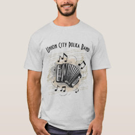Camiseta de jogador de acordeão masculino personal