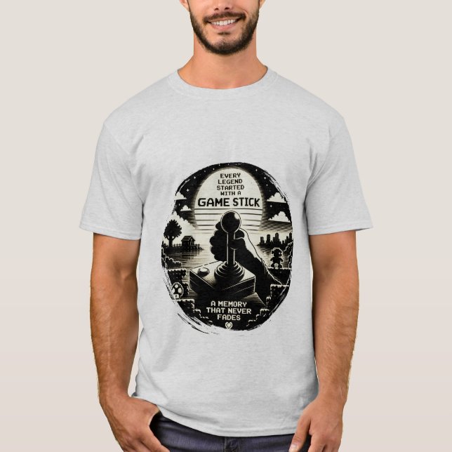 Camiseta de Jogador de Arcade Retrô (Frente)