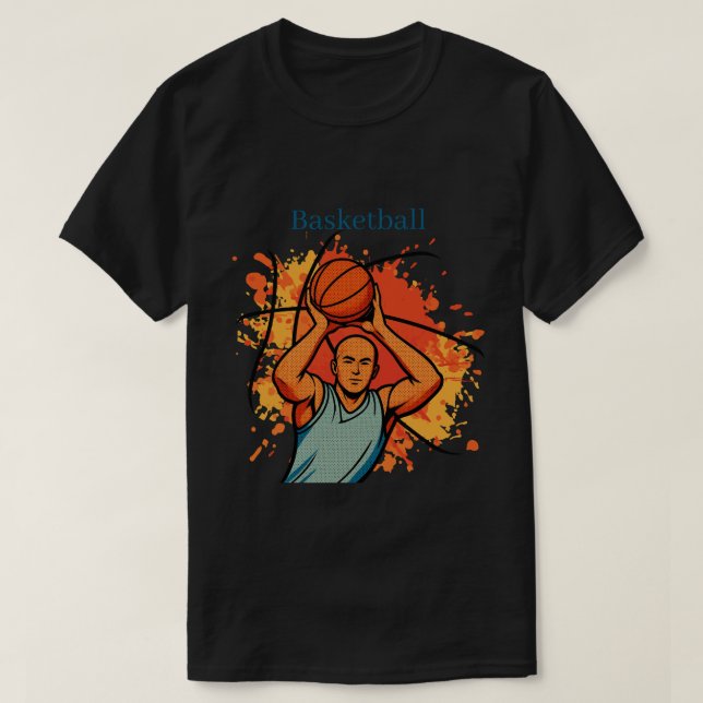 Camiseta de jogador de basquete vintage (Frente do Design)