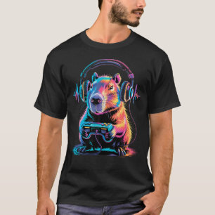 Camiseta de jogador de vídeo game divertida com ca