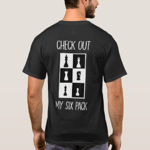 Camiseta de jogador de xadrez Confira meu six pack