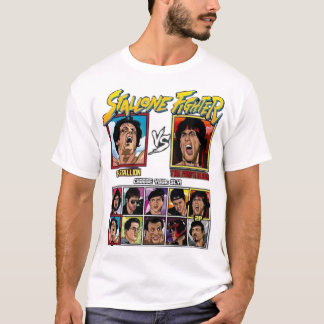 Camiseta de Jogo de Arcade Retro Stallone Fighter 